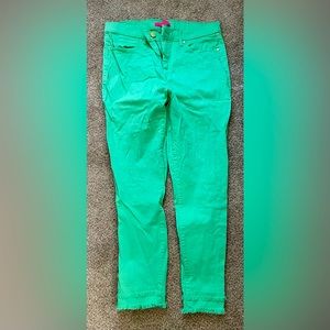 Lilly Pulitzer South Ocean High-Rise Jean EEUC - Patina Green - Size 14